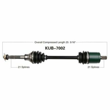 WIDE OPEN OE Replacement CV Axle for KUBOTA FRONT RTVX900/1100/1120 KUB-7002